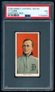Ty Cobb T206 Sweet Caporal Portrait Card