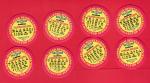 1987 Chicago Cubs Slurpee Disk Set of 8