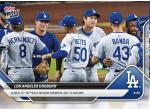 Los Angeles Dodgers 2025 Division Title Topps Card