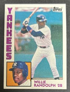 1984 Topps Willie Randolph Yankees Baseball Card