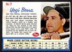 Yogi Berra 1962 Post Cereal Card #7 Yankees