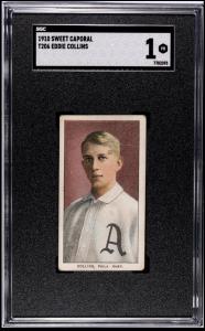 1909-11 Eddie Collins Sweet Caporal Card SGC 1