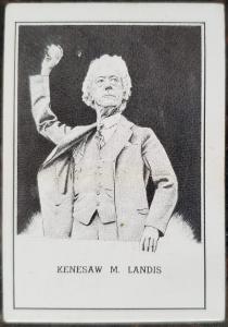 1950 Kenesaw Mountain Landis MLB Commissioner Card