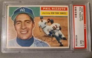 1956 Topps Phil Rizzuto Yankees Card - PSA 7