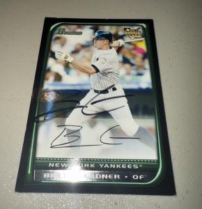 Brett Gardner 2008 Bowman Draft Picks Auto Card