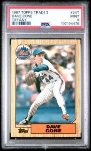 1987 Topps Traded Tiffany Dave Cone Rookie Card