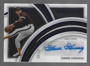 Goose Gossage 2022 Auto 8/10 Panini Card