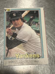 1981 Donruss Lou Piniella #109 Super Rare Error