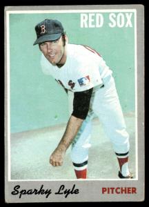 1970 Topps Sparky Lyle Boston Red Sox Card