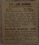 Joe Gordon 1948-49 Leaf Rookie Card #117