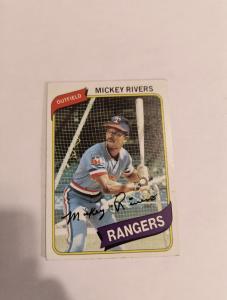 Mickey Rivers 1980 Topps Baseball Card #485