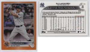 2022 Topps Chrome DJ LeMahieu Orange Refractor /25