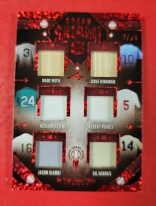 Babe Ruth Ken Griffey Jr. Pujols Giambi Bat Card