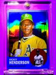 Rickey Henderson 88/199 Topps Foil Refractor Card