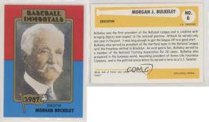 1980 Baseball Immortals Morgan Bulkeley Card