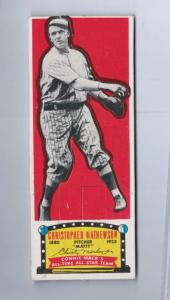 1951 Topps Christy Mathewson Connie Mack Card