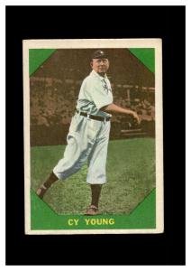 1960 Fleer Cy Young Cleveland Indians Card