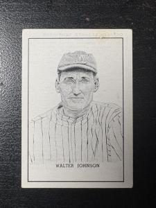 Walter Johnson 1950-56 Callahan Hall of Fame Card