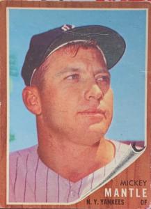 1962 Topps Mickey Mantle Baseball Card #200