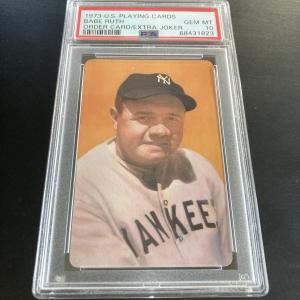 1973 Babe Ruth Playing Card PSA Gem Mint 10