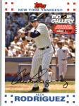 2007 Topps Opening Day Alex Rodriguez Yankees Card