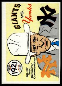 1970 Fleer World Series #18: Giants vs. Yankees