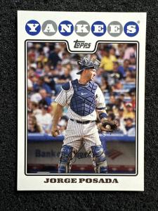 Jorge Posada 2008 Topps #297 Yankees Card
