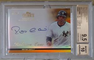 Robinson Cano 2012 Topps Tribute Autograph 9/25