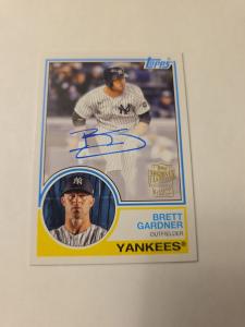 2024 Topps Archives Brett Gardner Autograph Card