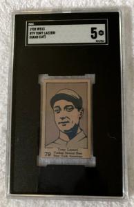 1928 W513 Tony Lazzeri NY Yankees Card SGC 5