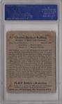 Red Ruffing 1939 Play Ball Signed Card Yankees