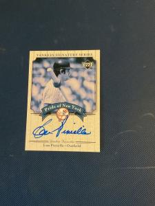 2003 Upper Deck Lou Piniella Autographed Yankees Card