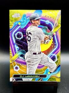 2023 Topps Cosmic Chrome DJ LeMahieu GOLD Refactor