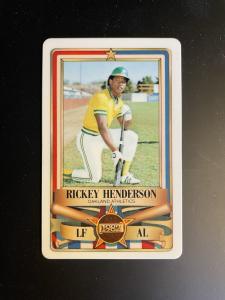 1982 Rickey Henderson All Star Card