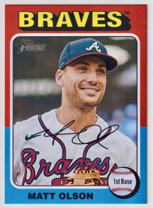 Matt Olson 2024 Topps Heritage Box Topper