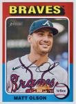 Matt Olson 2024 Topps Heritage Box Topper