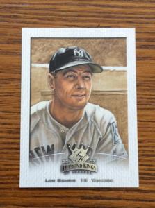 Lou Gehrig 2002 Diamond Kings Sample Card