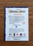 Lou Gehrig 2002 Diamond Kings Sample Card