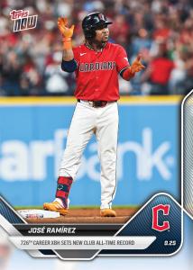 2025 Topps Now MLB Jose Ramirez Card #773