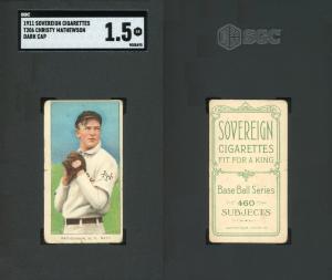 1909 T206 Christy Mathewson Dark Cap Card
