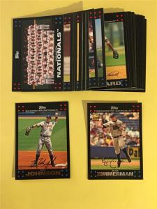 2007 Topps Washington Nationals Team Set - 32 Cards