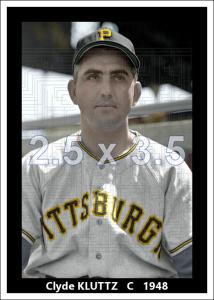 Clyde Kluttz 1948 Pittsburgh Pirates Color Print