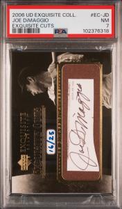 2006 Upper Deck Exquisite Joe DiMaggio AUTO /25 PSA 7