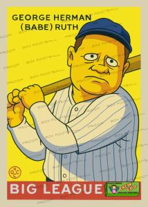Babe Ruth Simpsons Parody Trading Card