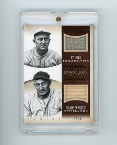2014 Panini Immaculate Ty Cobb Honus Wagner Relic