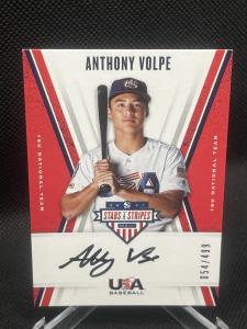 Anthony Volpe 2019 Panini Stars and Stripes Auto