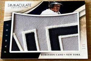 Robinson Cano 2014 Immaculate Jumbo Nameplate Patch