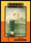 1980 SSPC Baseball Immortals Hall Of Fame Cards