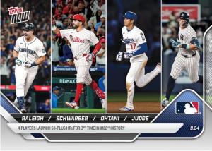 Cal Raleigh, Schwarber, Ohtani, Judge 2025 Topps Now