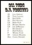1980 TCMA New York Yankees Tony Lazzeri Card